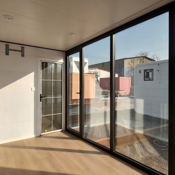 主图 Apple Cabin (5) Apple Cabin Prefabricated House OEM – Galvanized Steel Frame, Metal Carved Panels, Thermally Broken Aluminum Windows