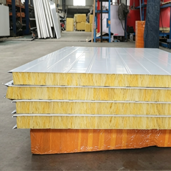 主图2 High-Density Glass Wool Sandwich Panel | Sound Insulation & Thermal Insulation A1 Fire Rated