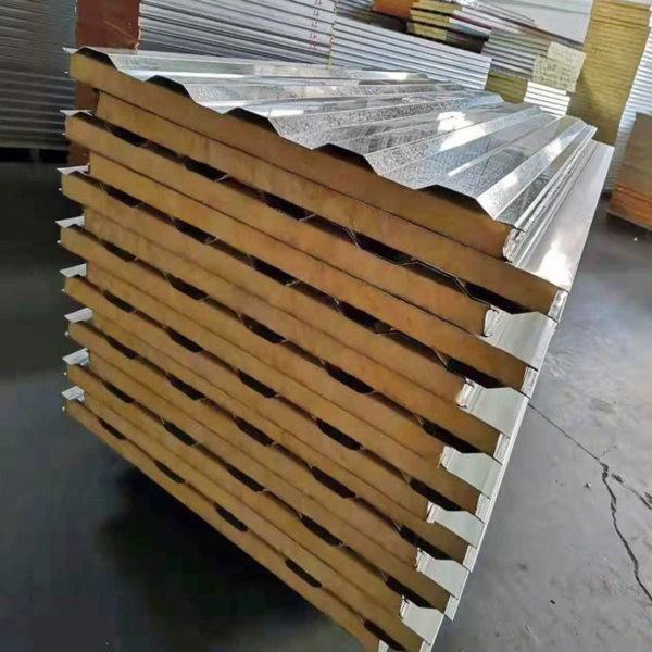 主图6 glass wool panel High-Density Glass Wool Sandwich Panel | Sound Insulation & Thermal Insulation A1 Fire Rated